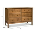 thumbnail image 4 of DaVinci Jayden 6-Drawer Double Dresser in Chestnut, 4 of 6