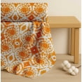 thumbnail image 4 of Soimoi Orange Cotton Cambric Fabric Swirl Tie-Dye Print Fabric by the Yard 58 Inch Wide, 4 of 7