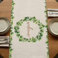 thumbnail image 5 of Table Runners 72 Inches Long Dress Scarves, Spring Eucalyptus Leaves Farmhouse Kitchen/Dining Table Runner, Coffee Tablerunners, Farmhouse Botanical Burlap Paid 14x72 Inch, 5 of 9