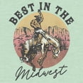 thumbnail image 2 of Girl's Lost Gods Best in the Midwest Graphic Tee Mint Medium, 2 of 4