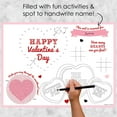 thumbnail image 2 of Big Dot of Happiness Conversation Hearts - Paper Valentine's Day Party Coloring Sheets - Activity Placemats - Set of 16, 2 of 7