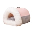 thumbnail image 2 of Cama para gatos Yuyangstore Nido semicerrado Rosa Grande, 2 of 8
