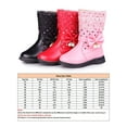 thumbnail image 2 of Fangasis Girl Winter Boots Comfort Mid Calf Boot Zipper Shoes Cold Weather Waterproof Cotton Pink 2Y, 2 of 3