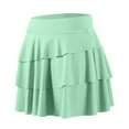 thumbnail image 3 of HXWCHs Active Yoga Skirt Shorts Two Piece Set Loose Fit Athletic Running Fitness Tennis Wear Green XL, 3 of 3