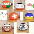 thumbnail image 2 of Muñeco de peluche de Polandball de 10 a 40 cm, Country Ball, ONU, EE. UU., URSS, FRANCIA, RUSIA, REINO UNIDO, KR, JAPÓN, UE, CANANDA, ITALIA, almohada de peluche con colgante para niño, 20 cm, RU, 2, 2 of 5