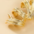 thumbnail image 4 of Pendientes para mujer, personalidad, simplicidad, cadena trenzada, pendientes hipoalergénicos de diseñador, joyería de moda hueca, 4 of 5