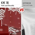 thumbnail image 6 of Christmas Kitchen Curtains Xmas Tree Window Curtains Over Sink Set of 2, Red Short Tier Curtain for Kitchen, Winter Snowflakes Kitchen Decor 27.5" x 36", 6 of 6