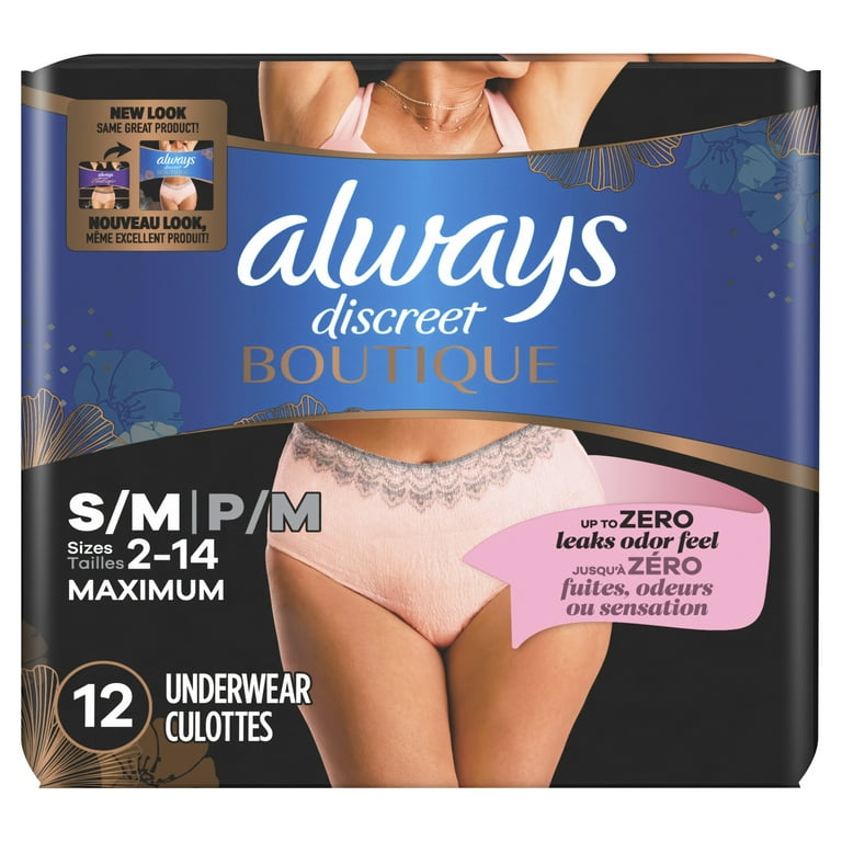 Always Discreet Boutique Incontinence Underwear Maximum Protection