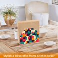thumbnail image 6 of Yayeee Napkin Holder for Table Kitchen Paper Tissue Organization, Retro Geometric, 6 of 8