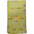 thumbnail image 3 of Handmade Cotton Kantha Quilt, Ikat Flower Print with Colorfull Accents, Traditional Indian Kantha Gudri (Twin Size - 60" x 90"), 3 of 5