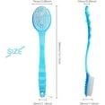 thumbnail image 4 of Under 10$ Brush Scrubber Anti Slip Long Handle Back Brush For Shower, Dual-Sided back Scratchers Back Brush with Stiff and Soft Bristles,Body Exfoliator for Bath or Dry Brush, 4 of 9