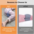 thumbnail image 2 of Pillow Alignments Rodilla Alineación Cadera para Personas Que Duermen Lado (gris), 2 of 9