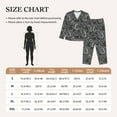 thumbnail image 3 of KLL Snake Print Women's Long Sleeve Pajamas with Pants Sleepwear Loungewear 2 Set-XX-Large, 3 of 7