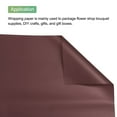 thumbnail image 4 of Uxcell Flower Wrapping Paper Waterproof Floral Wrap Brown 22.8 x 22.8 Inch Used for DIY Crafts Bouquet Packaging 20 Pcs, 4 of 6