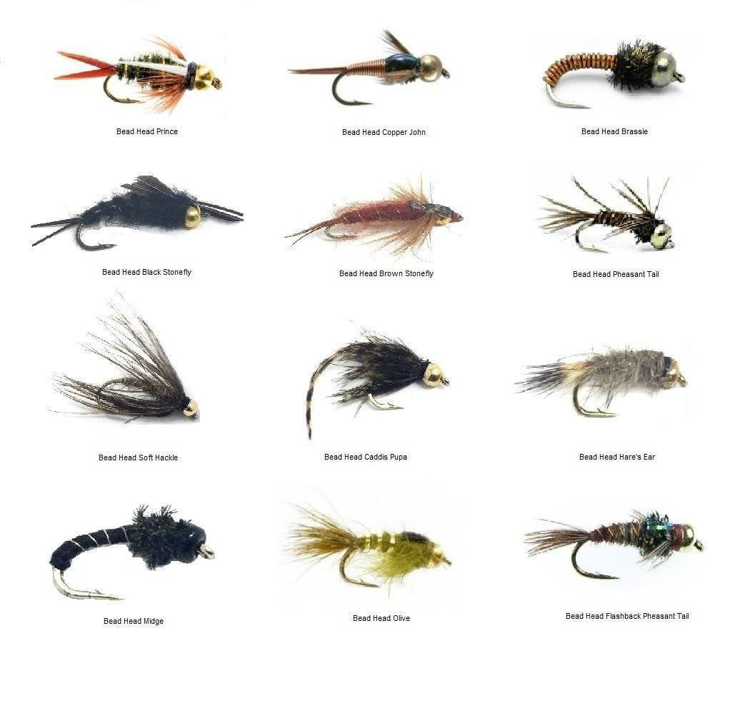 6 Flies Hook Size 12 Fly Fishing Flies Pheasant Tail Bead Head Nymph Fly