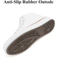 thumbnail image 3 of Women Lace Up Canvas Walking Tennis Sneakers, Vintage High Top Non Slip Casual Shoes, 3 of 5