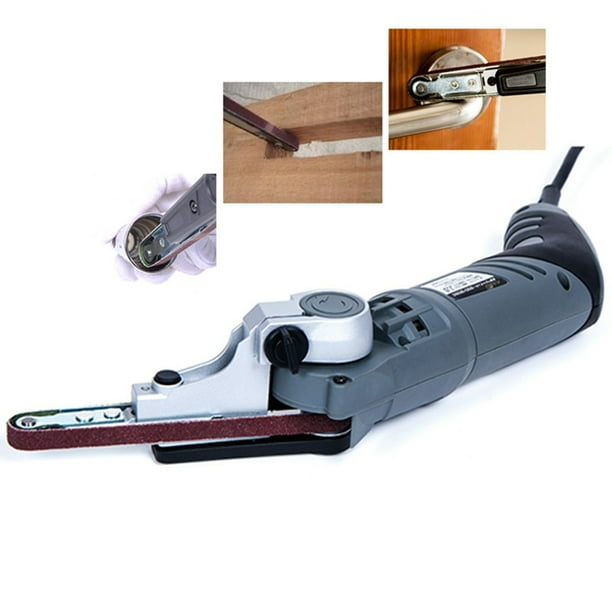 220V Handheld Belt Sander Sand File Small Sandpaper Machine Mini
