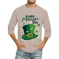 thumbnail image 1 of Weiqiqre Chemises pour Hommes Manches Trois-Quarts Motif de Cœur de la Saint-Valentin Imprimé Décontracté Col Rond Chandail T-Shirt Hauts, 1 of 5