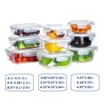 thumbnail image 4 of Juego de 9 Contenedores de Vidrio para Alimentos Bayco, Herméticos y a Prueba de Fugas, 4 of 6