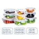 thumbnail image 4 of Juego de 9 Contenedores de Vidrio para Alimentos Bayco, Herméticos y a Prueba de Fugas, 4 of 6