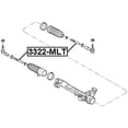 thumbnail image 2 of Febest STEERING TIE ROD # 3322-MLT OEM 6L3Z-3280-B, 2 of 2