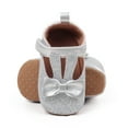 thumbnail image 6 of Linfrsh Baby Boys Girls Sandals Summer Baby Wedding Dress Flat Shoes Crib Shoes First Walking Shoes(Silver,12-18 Months), 6 of 6