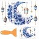 thumbnail image 1 of Juego de 3 calcomanías de transferencia Blue Moon para muebles y manualidades (15 x 30 cm). Incluye espátula., 1 of 9