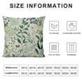 thumbnail image 5 of Creowell Spring Floral Pillow Covers Sage Green Herb Wildflower Botanical Plant Throw Pillow Cover Spring Decor Pillowcase Vintage Farmhouse  Cushion Cover for Home Sofa, 5 of 5