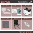 thumbnail image 5 of Portable Steam Sauna, Pop up Sauna Tent, Personal Sauna w/ Foldable Chair for Home, 5 of 8