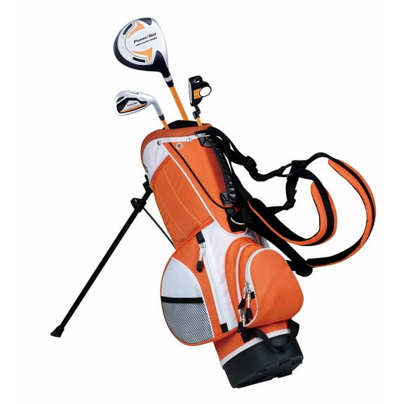 PowerBilt Junior Boys' Ages 3-5 Orange Series Left Handed Golf Club Set