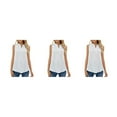 thumbnail image 3 of Minnieouse Blusa sin mangas para mujer, camiseta sin mangas holgada de Color sólido, chaleco para niñas, Top de verano para banquetes, fiesta, Type1 NO1, 3 of 6