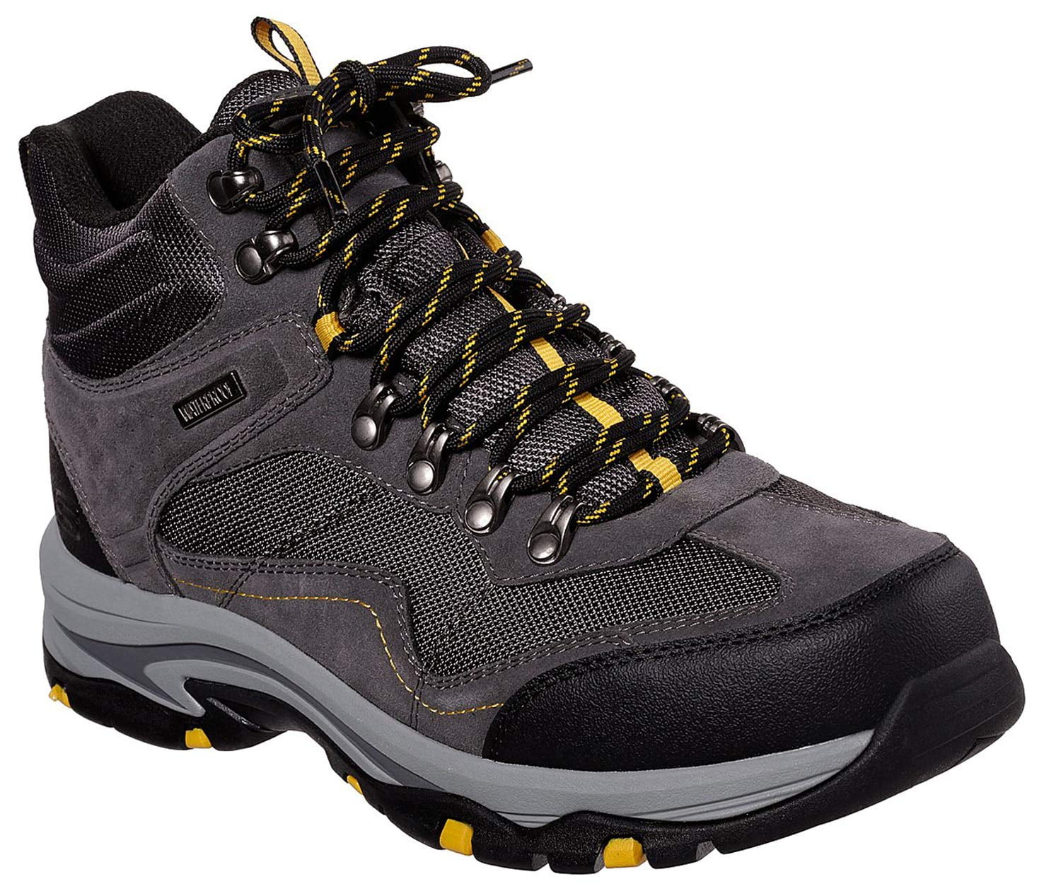 Skechers Relaxed Fit Trego Pacifico hiking boots with waterproof construction details visible