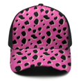 thumbnail image 3 of Leopard Print Baseball Cap Adjustable Size – Stylish Spliced Design Trucker Hat, Dad Hat with Full Print Front & Brim, Breathable Cotton Blend Snapback for Sports, Travel & Daily Wear, 3 of 3