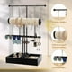 thumbnail image 3 of Organizador de Joyería, Estante Alto de Almacenamiento de Collares de 3 Niveles, Con Bandeja para Joyería, Soporte de Arbol Joyas, Para Guardar y Exhibir Anillos, Collares, Aretes, Pulseras, Negro, 3 of 7
