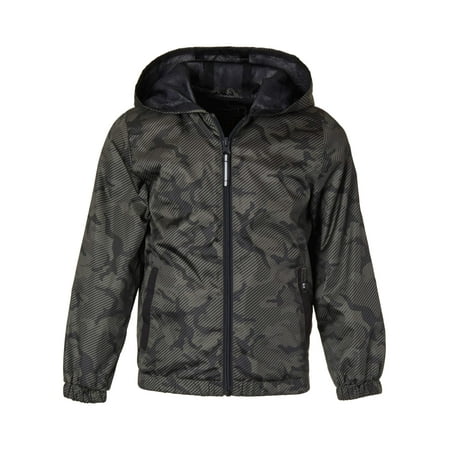 iXtreme Camo Print Zip Up Windbreaker Jacket (Big (Best Kids Waterproof Jacket)