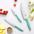 thumbnail image 2 of GreenLife Stainless Steel 3-Piece Cutlery Set | Turquoise, 2 of 7
