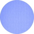 thumbnail image 1 of Ahgly Company Indoor Round Abstract Blue Contemporary Area Rugs, 6' Round, 1 of 4