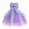thumbnail image 2 of NIEWTR Robe en Dentelle Embellie pour Bébé Fille, Robe de Cocktail Formelle pour Concours de Mariage (Violet, 9-11 Ans), 2 of 9