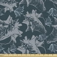 thumbnail image 1 of Underwater Sofa Upholstery Fabric by the Yard, Marine Seashell Illustration Cockleshell Grunge Style Ocean, Decorative Fabric for DIY and Home Accents, Dark Teal and Pale Purpleblue by Ambesonne, 1 of 5