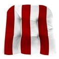 thumbnail image 2 of Jordan Manufacturing 3-Piece Cabana Red Stripe Tufted Outdoor Cushion with 1 Wicker Bench Cushion and 2 Wicker Seat Cushions, 2 of 12