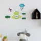 thumbnail image 3 of Reloj silencioso caprichoso para la decoración de la habitación de los niños, arte mural de dibujos animados de animales para el cumpleaños de los niños, 3 of 8