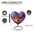 thumbnail image 3 of Yatskia Sailing Ship Urns for Human Ashes Adult Female, Large Burial Urns for Human Ash, Mini Memorial Urn for Ashes Adult Male, (Heart 8 Inch and 3 Inch), 3 of 8