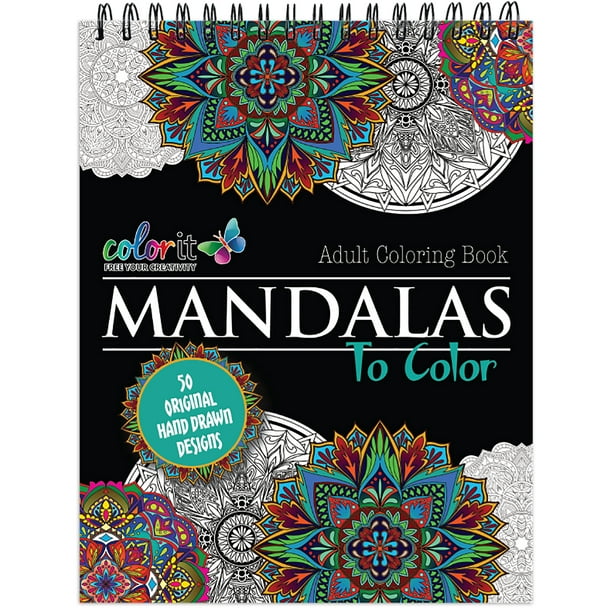 Mandala Coloring Book For Adults With Thick Artist Quality Paper ...
