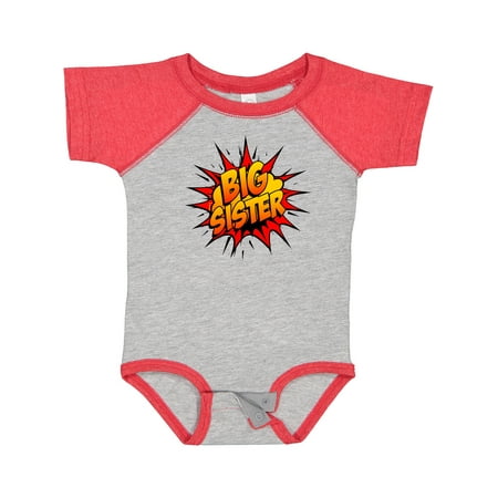 

Inktastic Big Sister Super Hero Gift Baby Girl Bodysuit