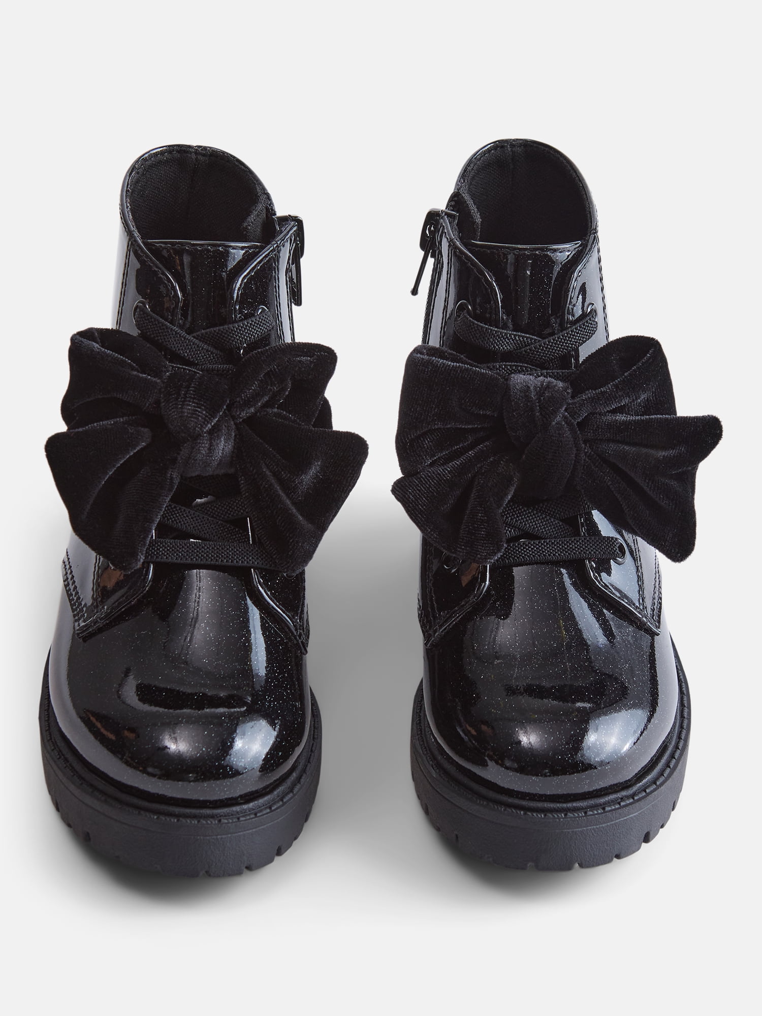 Wonder Nation Baby and Toddler Girls Bow Combat Boots