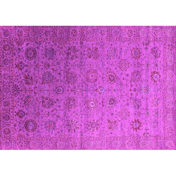 Ahgly Company Indoor Rectangle Oriental Pink Industrial Area Rugs, 2' x 3'