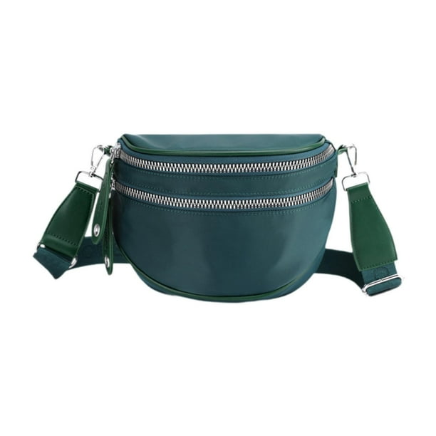 Bolso de hombro para mujer, bolso bandolera portátil para viajes y vacaciones. verde