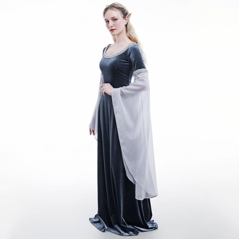 grey renaissance dress Women Renaissance Dress Medieval Costume – Chiximaxu main image 1