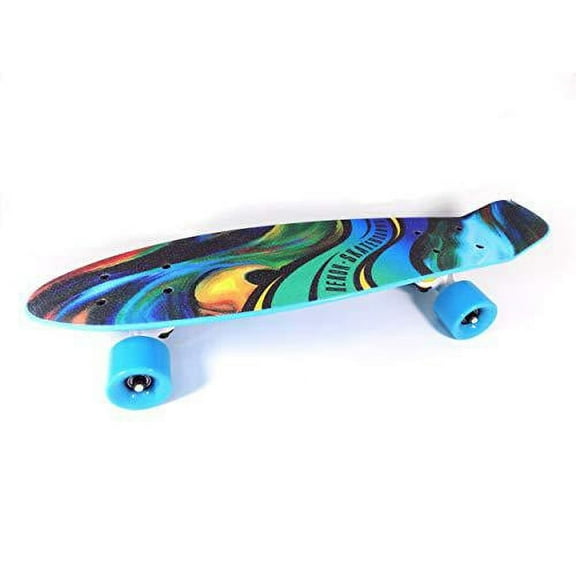 Rekon 6" Plastic Mini Cruiser Skateboard - Oil Painting