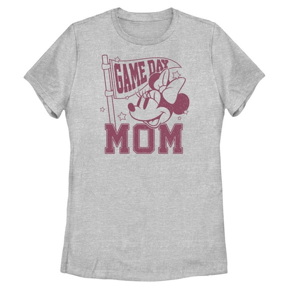 Womens Minnie Mouse Game Day Mom T Shirt